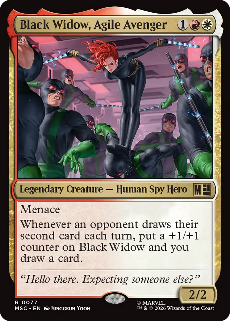 Black Widow, Agile Avenger (Surge Foil) [Marvel Super Heroes Commander] | L.A. Mood Comics and Games