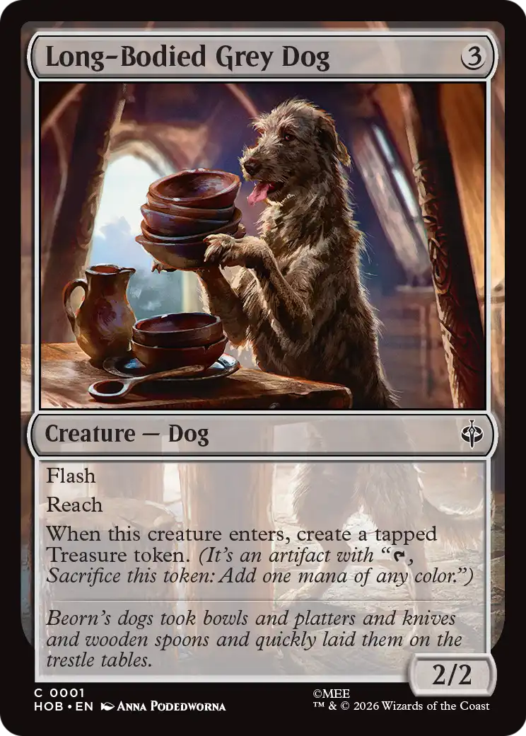 Long-Bodied Grey Dog [The Hobbit] | L.A. Mood Comics and Games