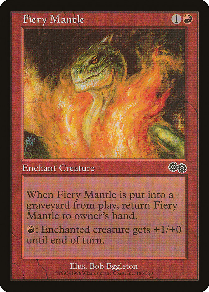 Fiery Mantle [Urza's Saga] | L.A. Mood Comics and Games