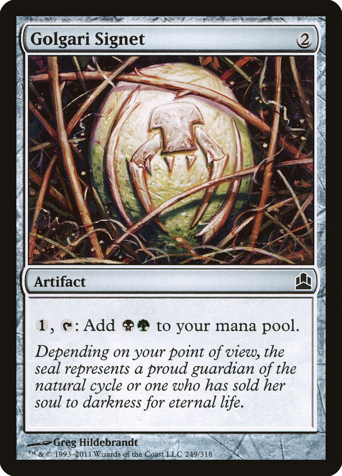 Golgari Signet [Commander 2011] | L.A. Mood Comics and Games