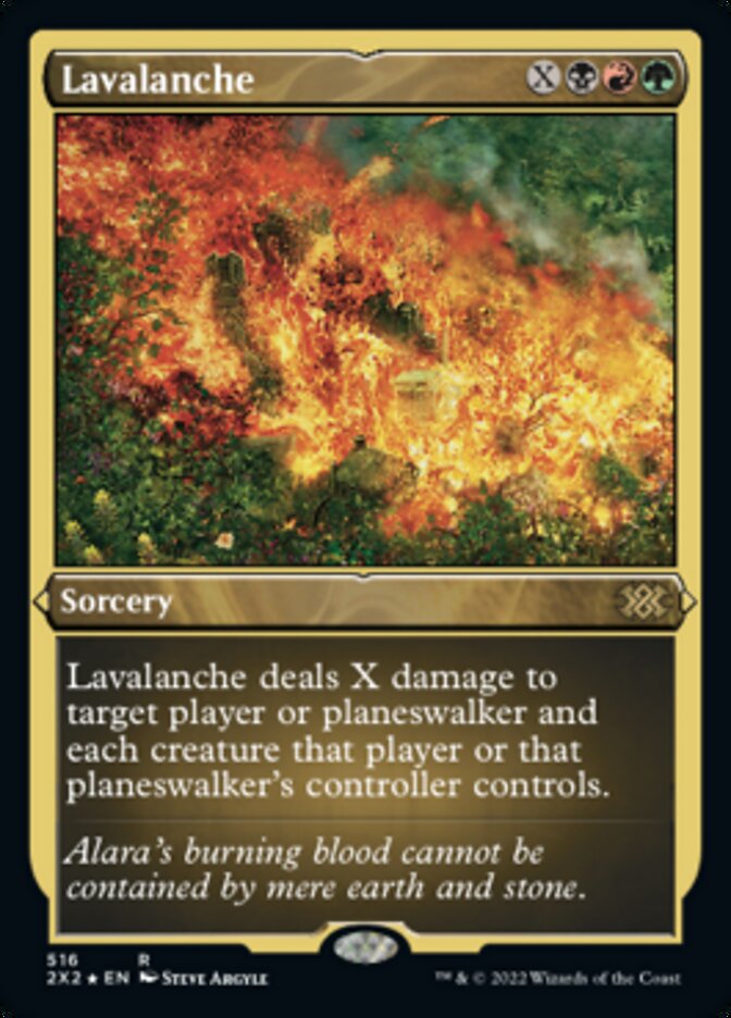Lavalanche (Foil Etched) [Double Masters 2022] | L.A. Mood Comics and Games