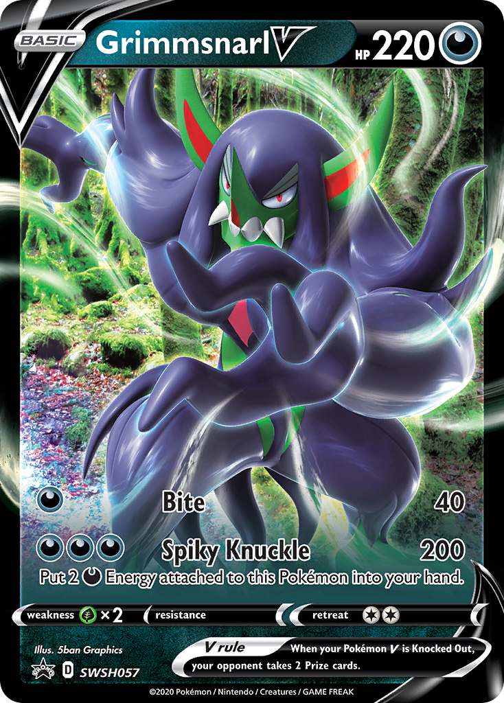 Grimmsnarl V (SWSH057) (Jumbo Card) [Sword & Shield: Black Star Promos] | L.A. Mood Comics and Games