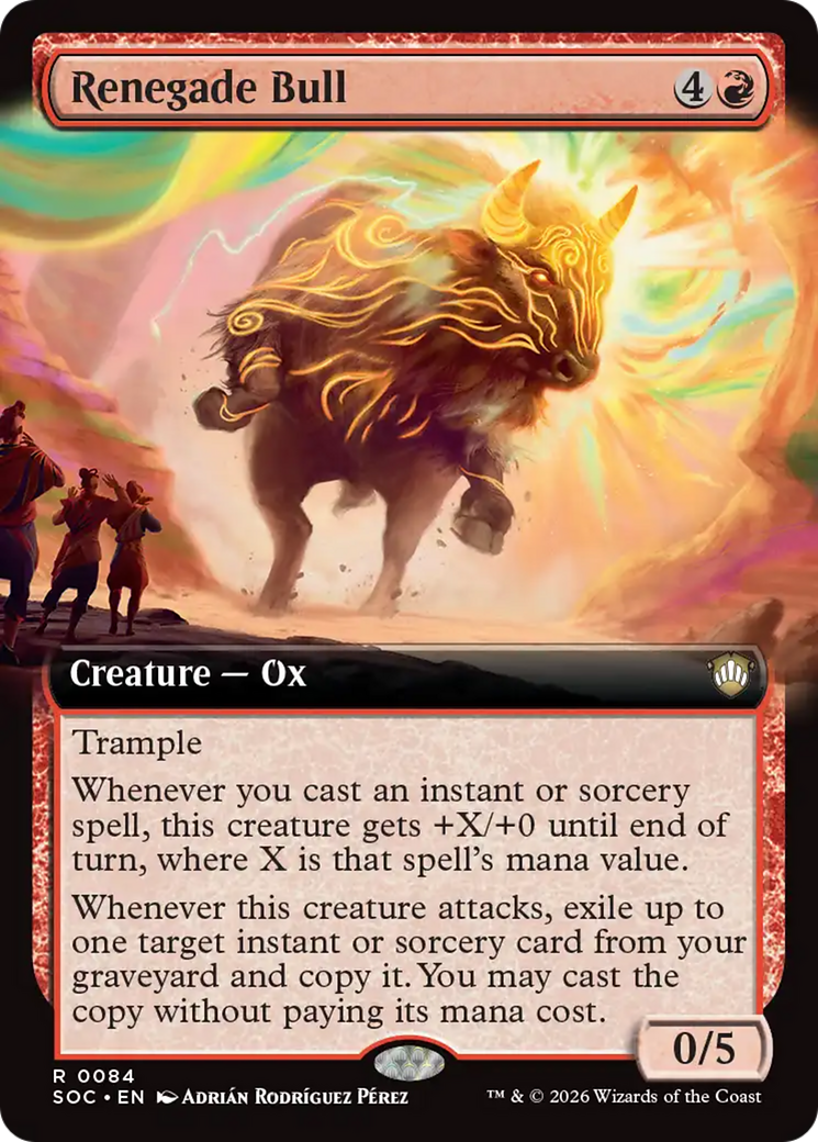 Renegade Bull (Extended Art) [Secrets of Strixhaven Commander] | L.A. Mood Comics and Games