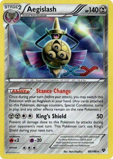 Aegislash (86/146) (Prerelease Promo) [XY: Black Star Promos] | L.A. Mood Comics and Games