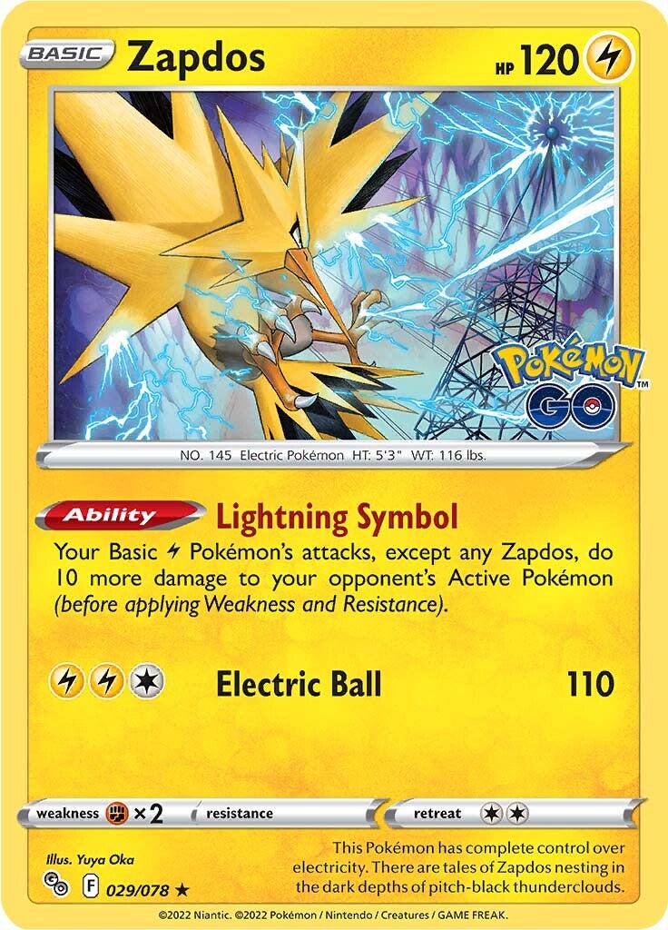 Zapdos (029/078) [Pokémon GO] | L.A. Mood Comics and Games