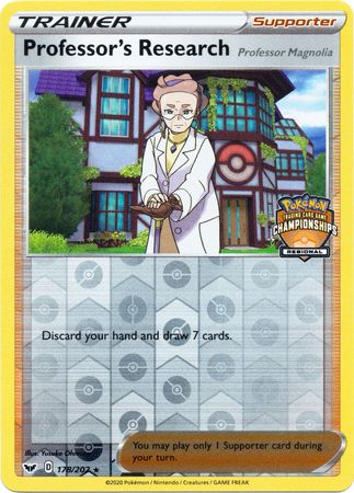 Professor's Research (178/202) (Regional Championship Promo) [Sword & Shield: Base Set] | L.A. Mood Comics and Games