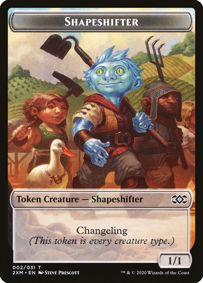 Elemental // Shapeshifter Double-Sided Token [Double Masters Tokens] | L.A. Mood Comics and Games