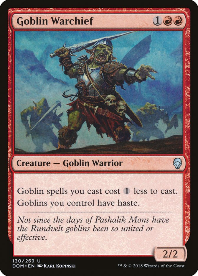 Goblin Warchief [Dominaria] | L.A. Mood Comics and Games