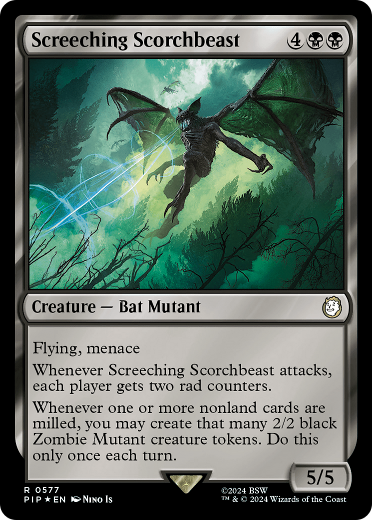Screeching Scorchbeast (Surge Foil) [Fallout] | L.A. Mood Comics and Games