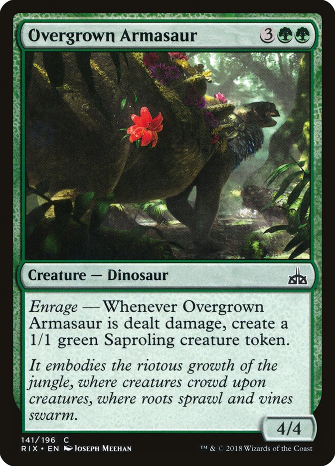 Overgrown Armasaur [Rivals of Ixalan] | L.A. Mood Comics and Games