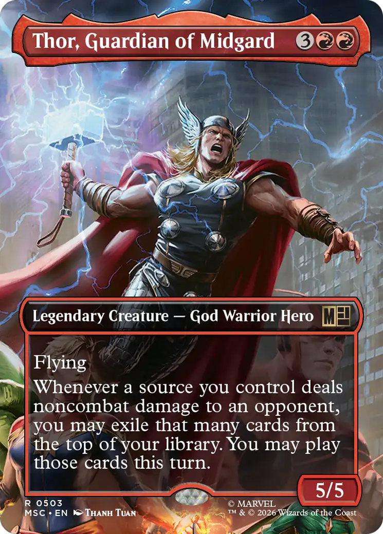 Thor, Guardian of Midgard (Borderless) [Marvel Super Heroes Commander] | L.A. Mood Comics and Games