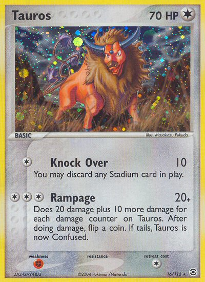 Tauros (16/112) [EX: FireRed & LeafGreen] | L.A. Mood Comics and Games