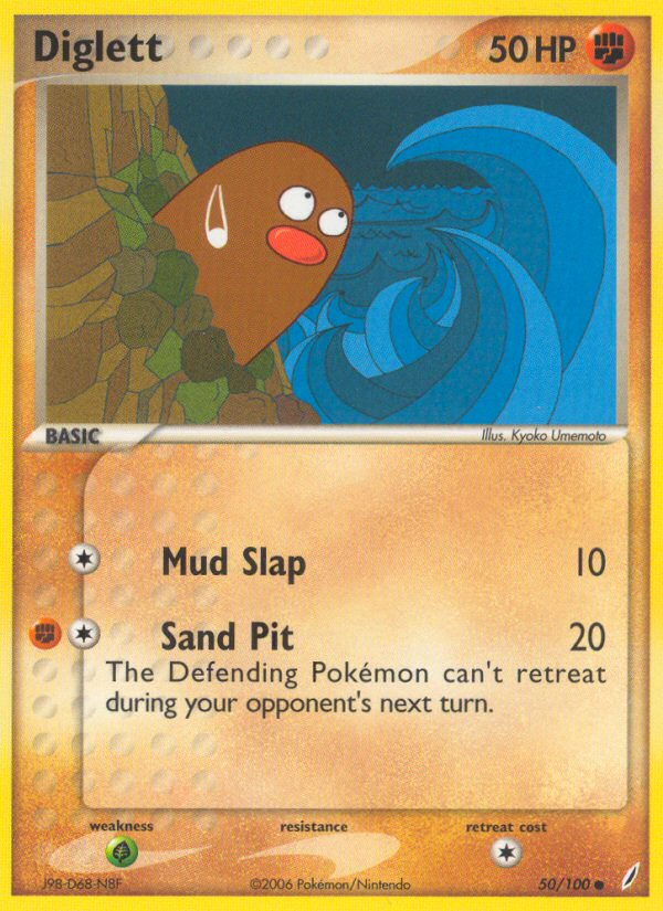 Diglett (50/100) [EX: Crystal Guardians] | L.A. Mood Comics and Games