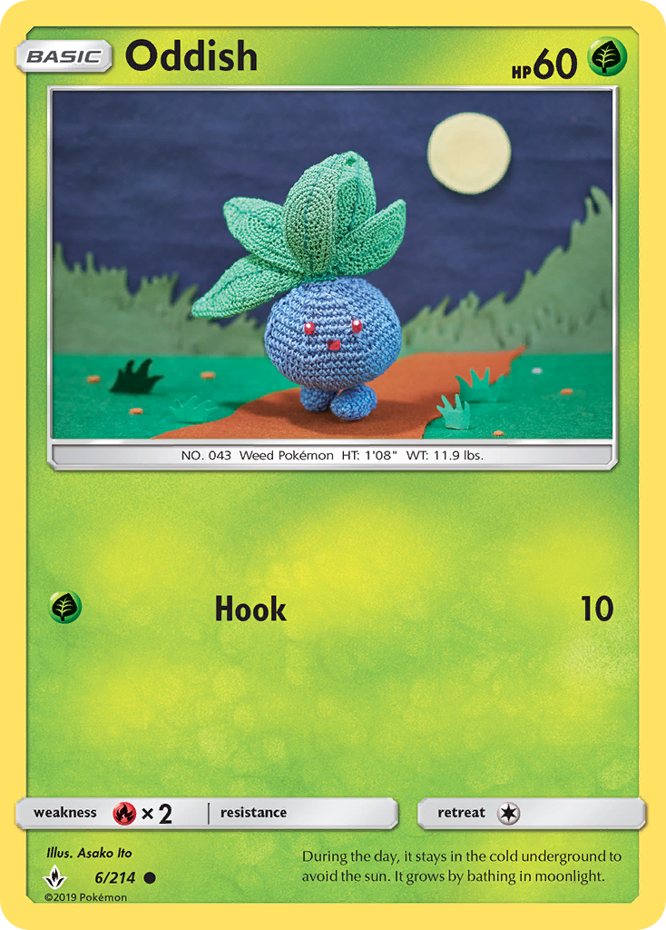 Oddish (6/214) [Sun & Moon: Unbroken Bonds] | L.A. Mood Comics and Games