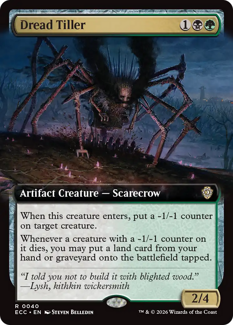 Dread Tiller (Extended Art) [Lorwyn Eclipsed Commander] | L.A. Mood Comics and Games