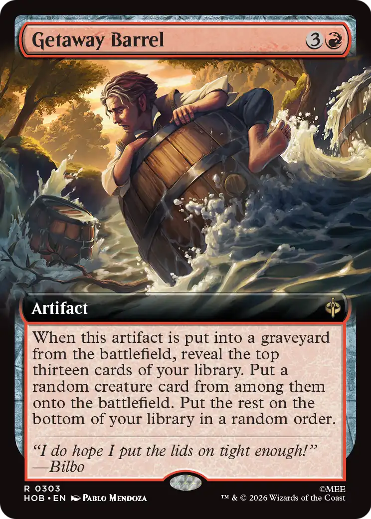 Getaway Barrel (Extended Art) [The Hobbit] | L.A. Mood Comics and Games