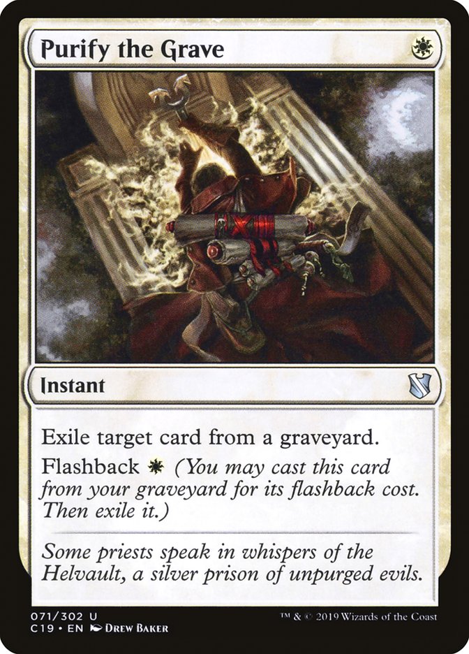 Purify the Grave [Commander 2019] | L.A. Mood Comics and Games