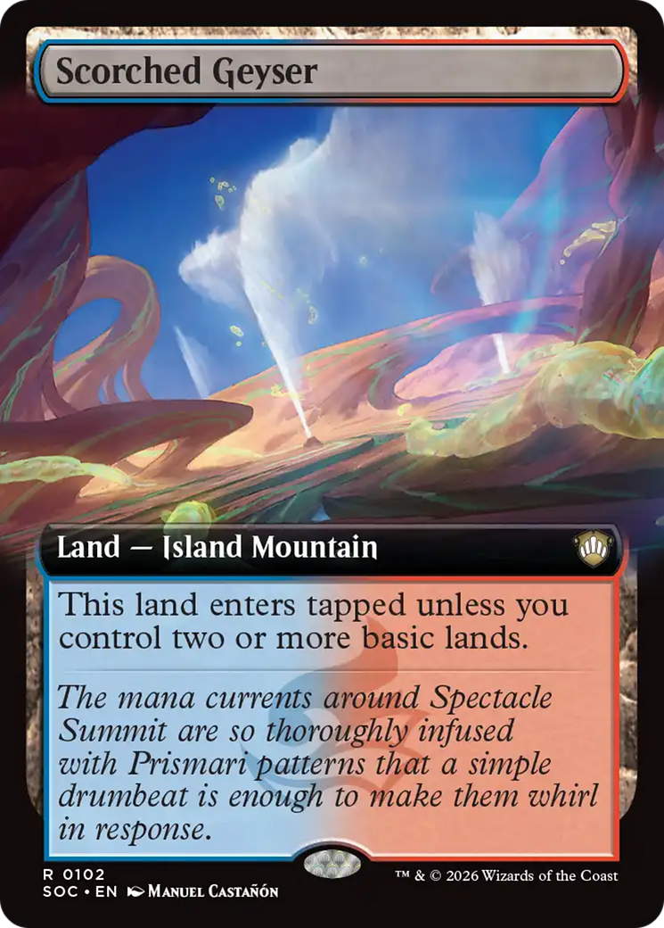 Scorched Geyser (Extended Art) [Secrets of Strixhaven Commander] | L.A. Mood Comics and Games