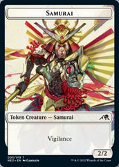 Samurai // Tamiyo's Notebook Double-Sided Token [Kamigawa: Neon Dynasty Tokens] | L.A. Mood Comics and Games