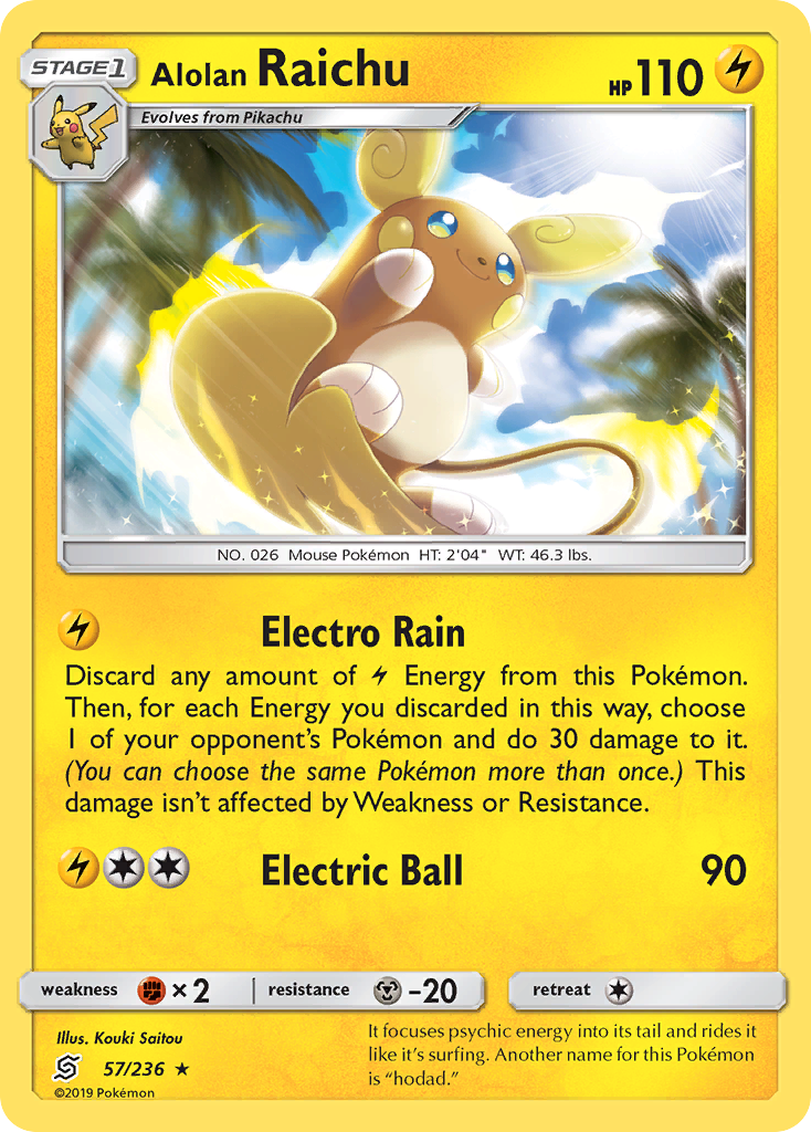 Alolan Raichu (57/236) [Sun & Moon: Unified Minds] | L.A. Mood Comics and Games