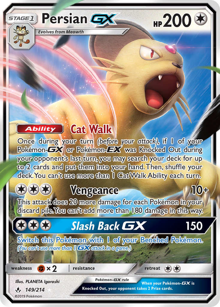Persian GX (149/214) [Sun & Moon: Unbroken Bonds] | L.A. Mood Comics and Games