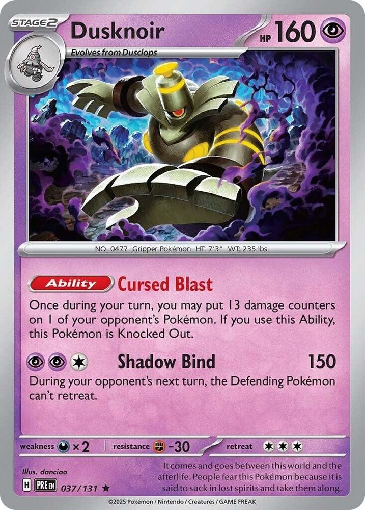 Dusknoir (037/131) [Scarlet & Violet: Prismatic Evolutions] | L.A. Mood Comics and Games