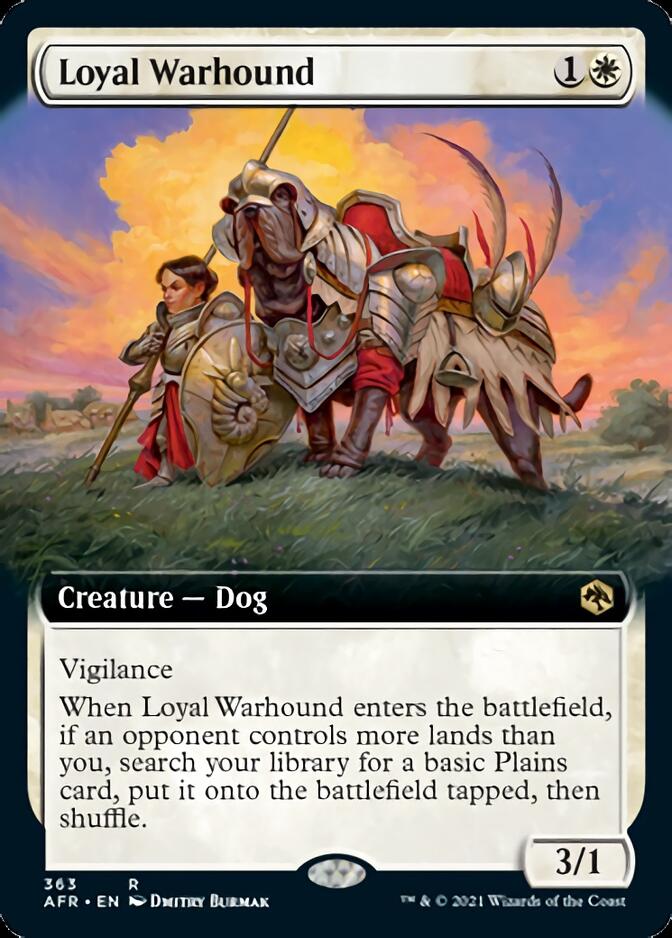 Loyal Warhound (Extended Art) [Dungeons & Dragons: Adventures in the Forgotten Realms] | L.A. Mood Comics and Games