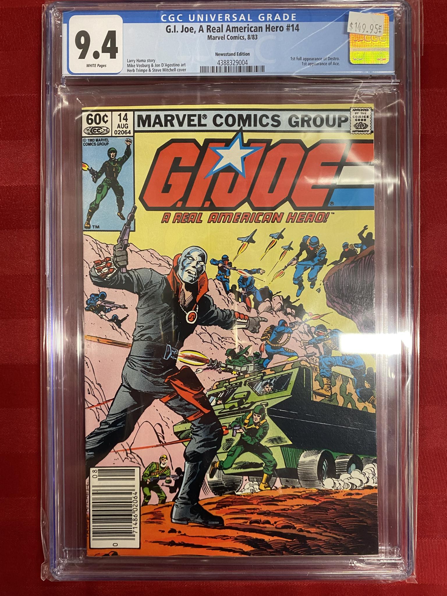 G.I.Joe, A Real American Hero #14 CGC 9.6 | L.A. Mood Comics and Games