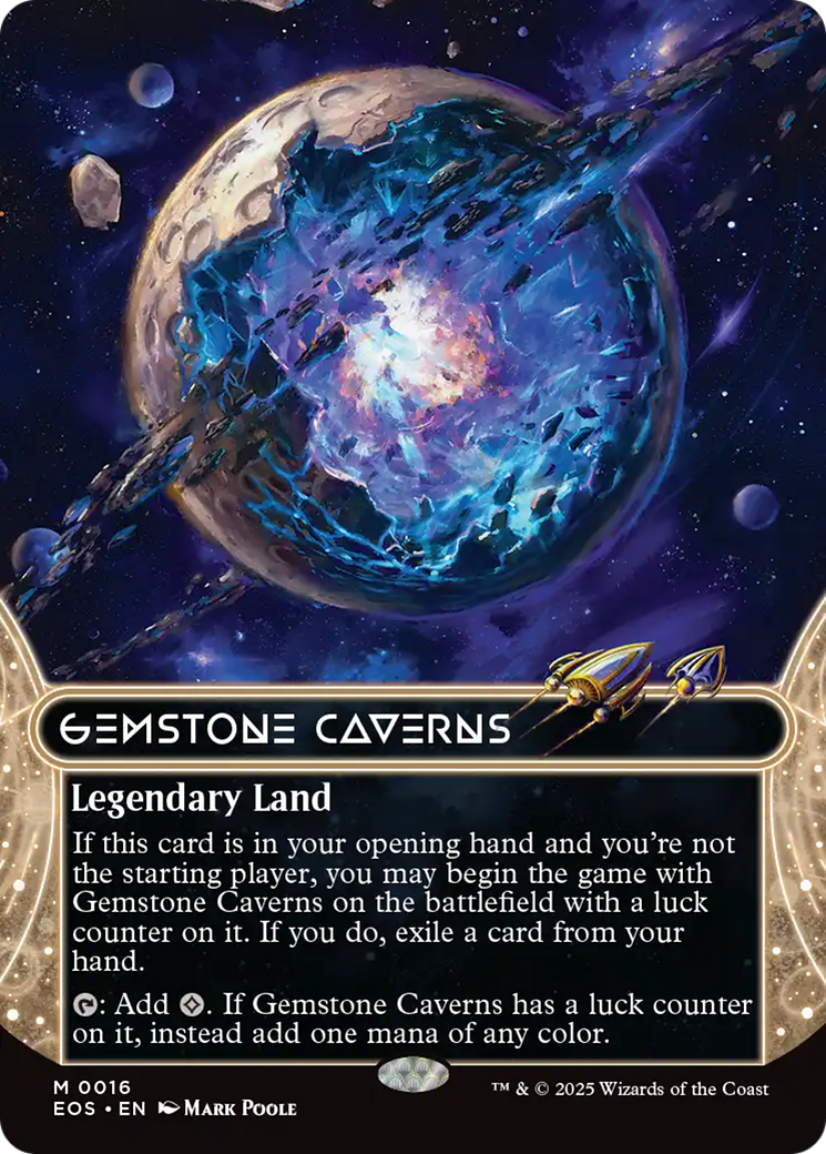 Gemstone Caverns (0016) (Borderless) [Edge of Eternities: Stellar Sights] | L.A. Mood Comics and Games