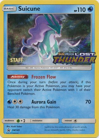 Suicune (SM149) (Staff Prerelease Promo) [Sun & Moon: Black Star Promos] | L.A. Mood Comics and Games
