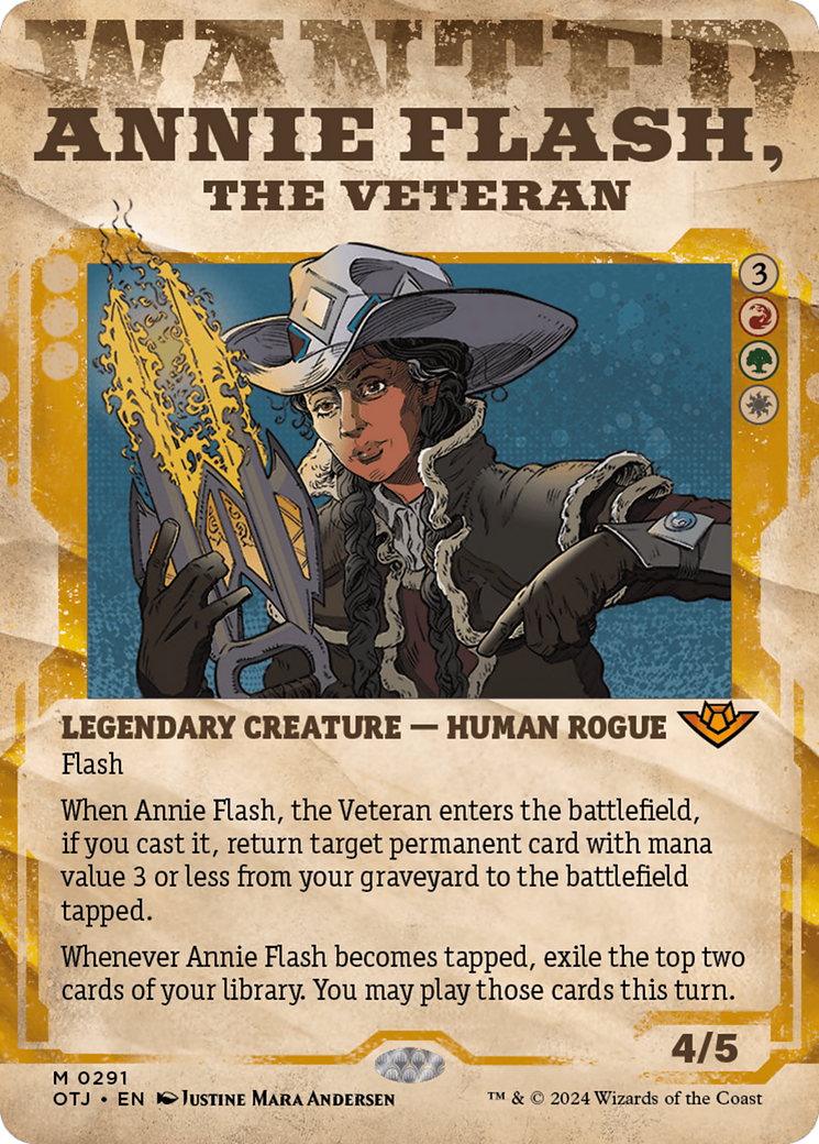 Annie Flash, the Veteran (Showcase) [Outlaws of Thunder Junction] | L.A. Mood Comics and Games