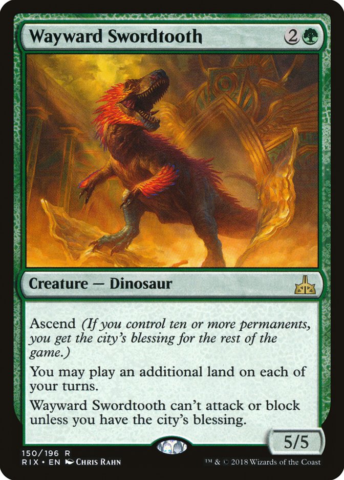 Wayward Swordtooth [Rivals of Ixalan] | L.A. Mood Comics and Games