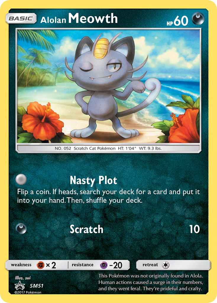 Alolan Meowth (SM51) [Sun & Moon: Black Star Promos] | L.A. Mood Comics and Games