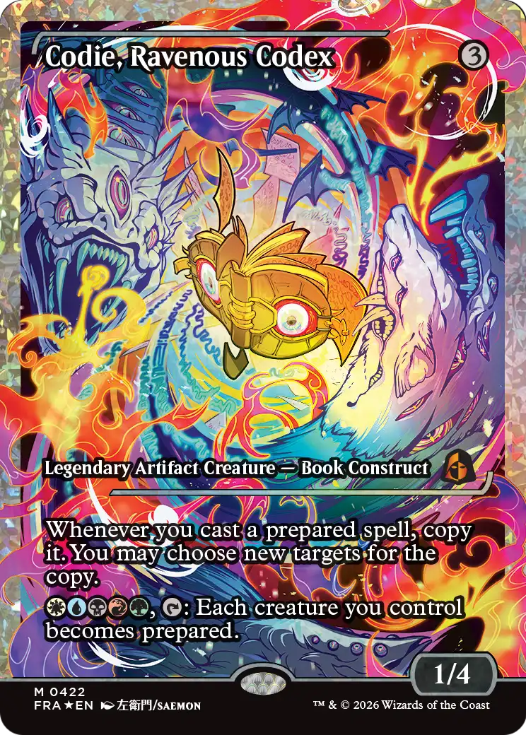 Codie, Ravenous Codex (Showcase) (Fracture Foil) [Reality Fracture] | L.A. Mood Comics and Games
