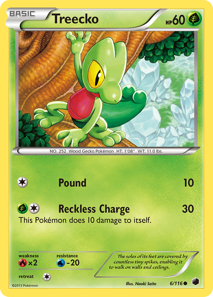 Treecko (6/116) [Black & White: Plasma Freeze] | L.A. Mood Comics and Games