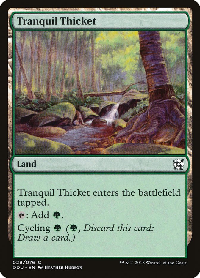 Tranquil Thicket [Duel Decks: Elves vs. Inventors] | L.A. Mood Comics and Games