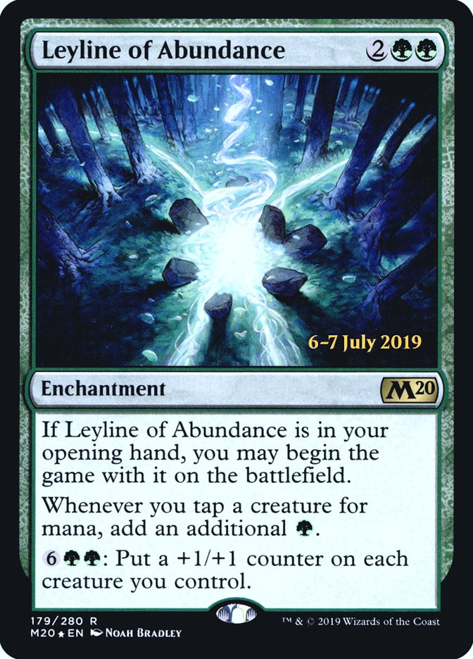 Leyline of Abundance [Core Set 2020 Prerelease Promos] | L.A. Mood Comics and Games