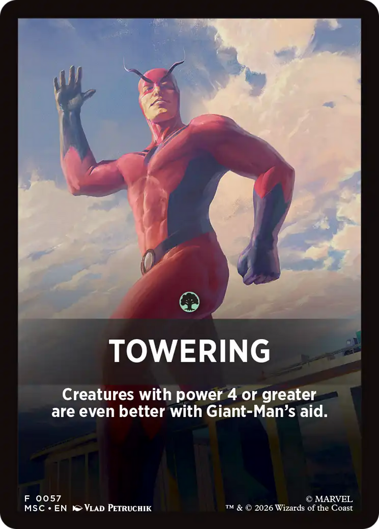 Towering Theme Card [Marvel Super Heroes Commander] | L.A. Mood Comics and Games