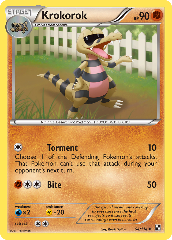 Krokorok (64/114) [Black & White: Base Set] | L.A. Mood Comics and Games