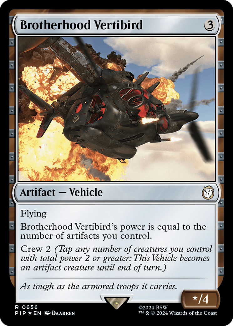 Brotherhood Vertibird (Surge Foil) [Fallout] | L.A. Mood Comics and Games