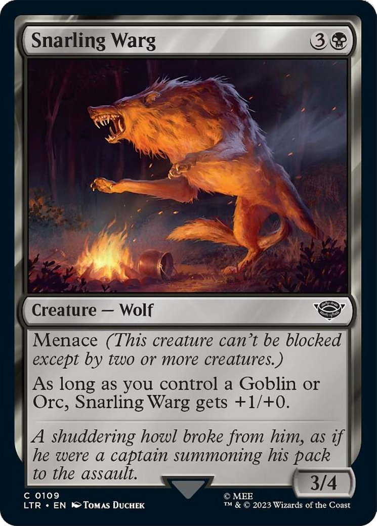 Snarling Warg [The Lord of the Rings: Tales of Middle-Earth] | L.A. Mood Comics and Games