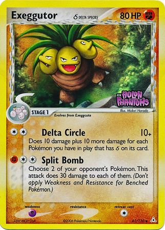 Exeggutor (41/110) (Delta Species) (Stamped) [EX: Holon Phantoms] | L.A. Mood Comics and Games