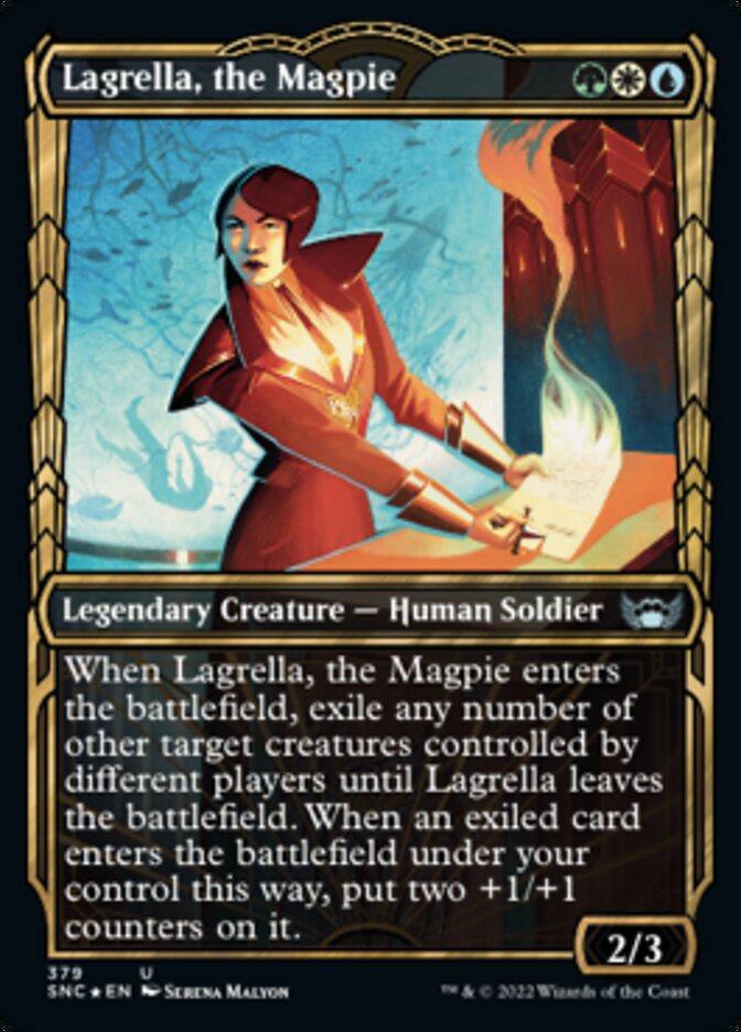 Lagrella, the Magpie (Showcase Golden Age Gilded Foil) [Streets of New Capenna] | L.A. Mood Comics and Games