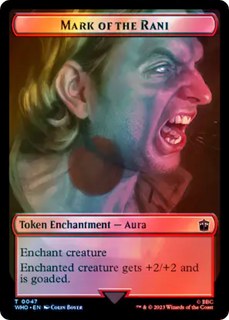 Soldier // Mark of the Rani Double-Sided Token (Surge Foil) [Doctor Who Tokens] | L.A. Mood Comics and Games