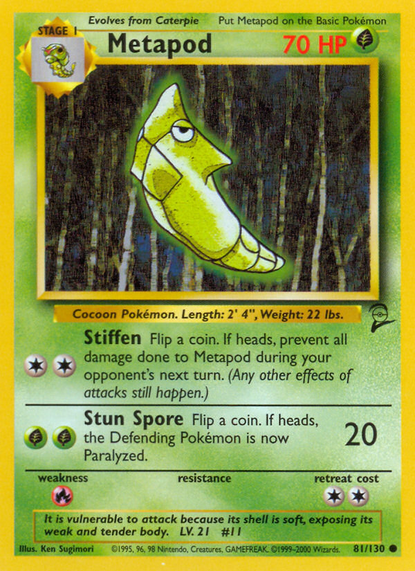 Metapod (81/130) [Base Set 2] | L.A. Mood Comics and Games