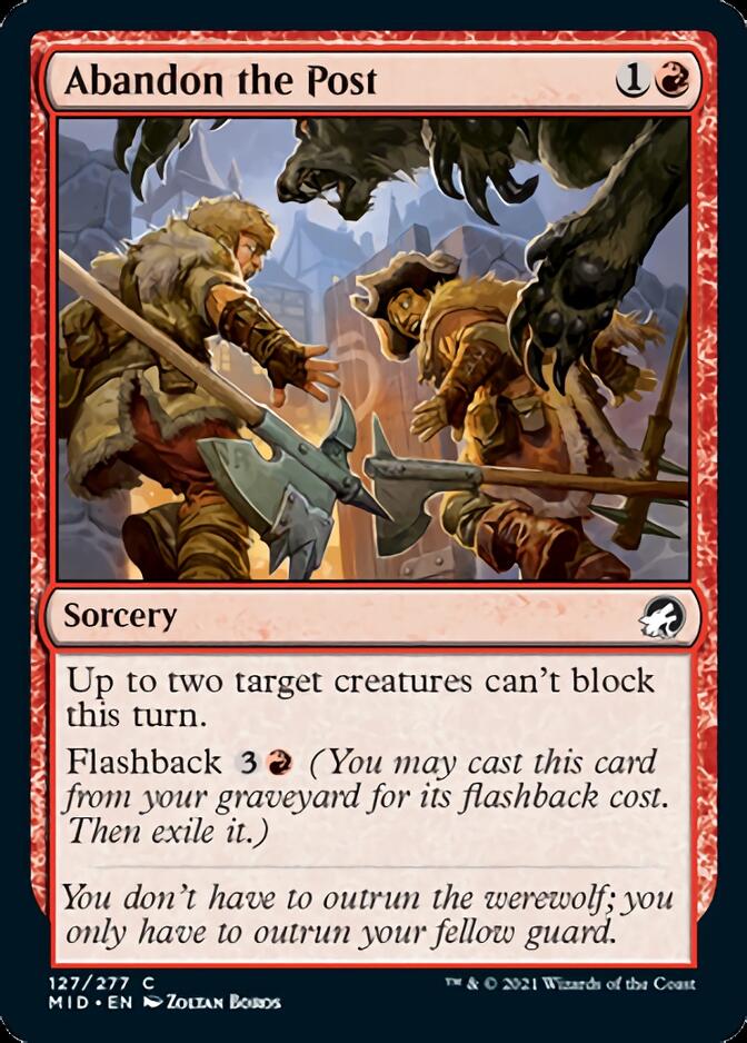 Abandon the Post [Innistrad: Midnight Hunt] | L.A. Mood Comics and Games