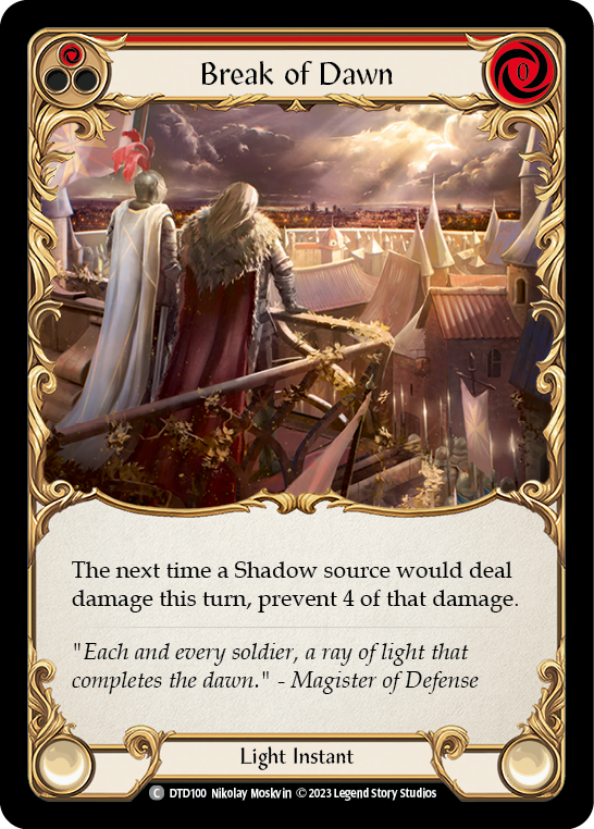 Break of Dawn (Red) [DTD100] (Dusk Till Dawn) | L.A. Mood Comics and Games