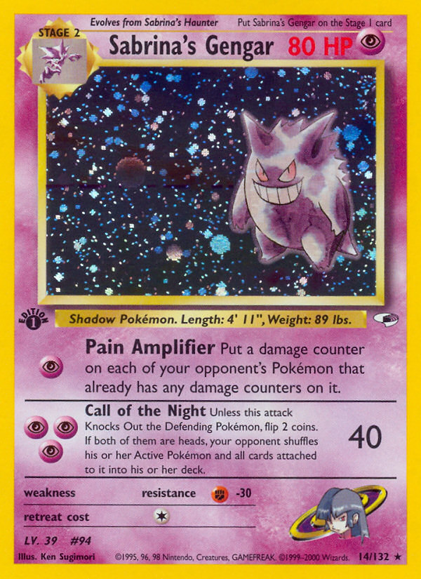 Sabrina's Gengar (14/132) [Gym Heroes 1st Edition] | L.A. Mood Comics and Games