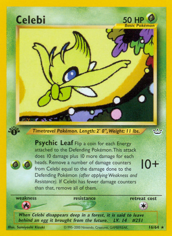 Celebi (16/64) [Neo Revelation 1st Edition] | L.A. Mood Comics and Games