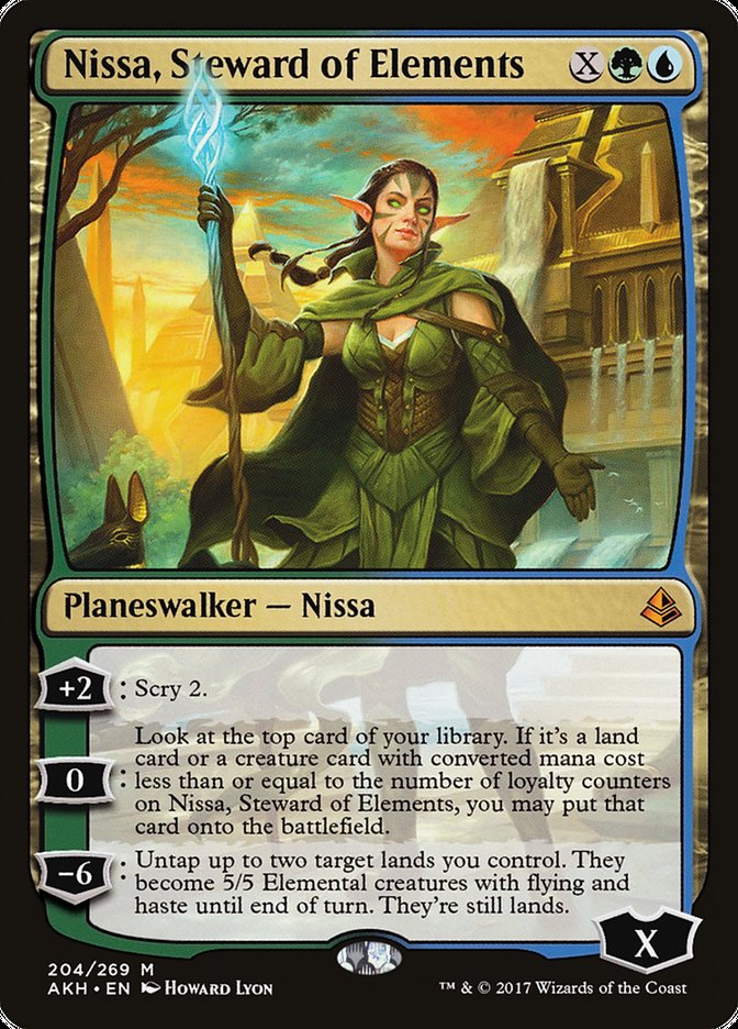 Nissa, Steward of Elements [Amonkhet] | L.A. Mood Comics and Games